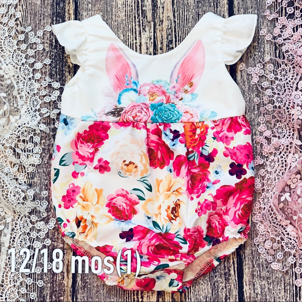 Boutique Baby Boho Bunny Romper